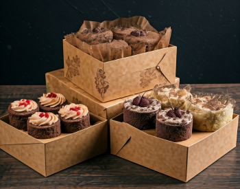 cake packaging boxes with cupcakes