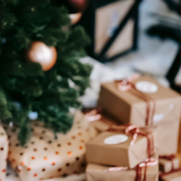 gifts and boxes near the christmas tree