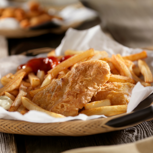 food kept in a tray