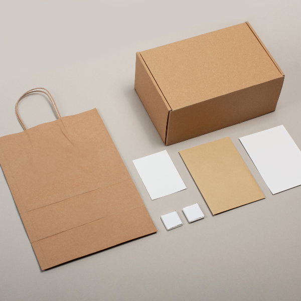 different types of packaging bags and boxes and packets