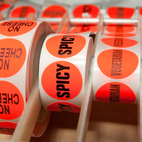 "spicy" "vegetarian" and more labels