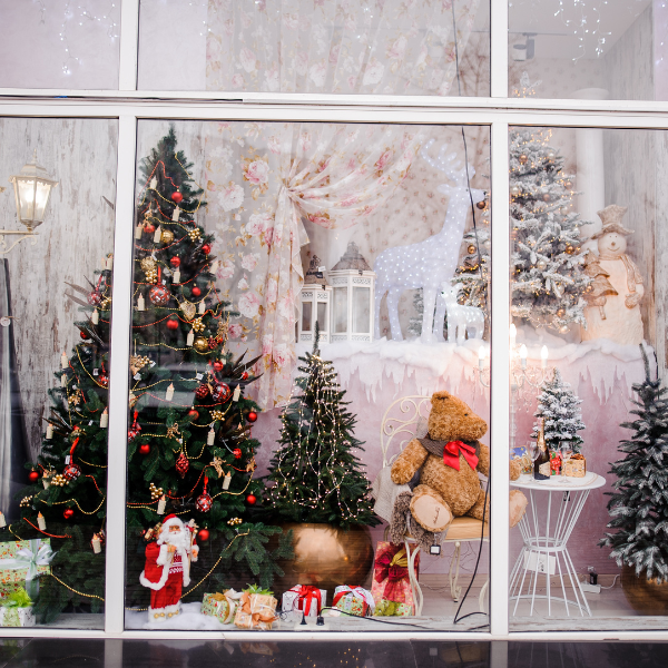Christmas storefront