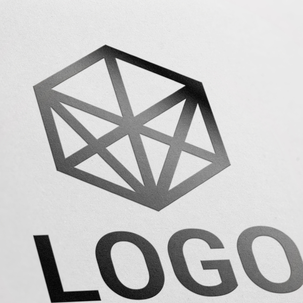 Logo branding using UV spot coating
