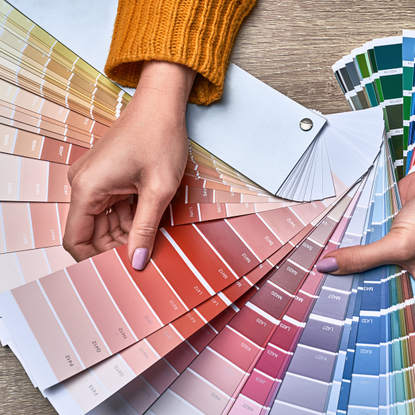 inspecting color gradient charts