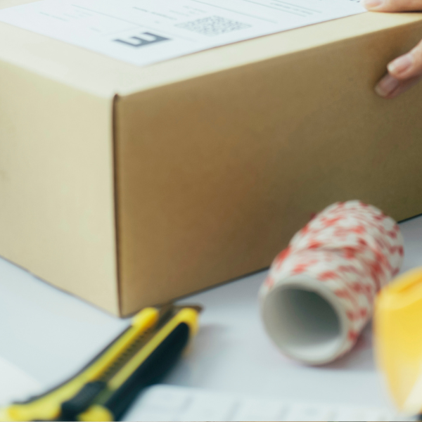 label and box