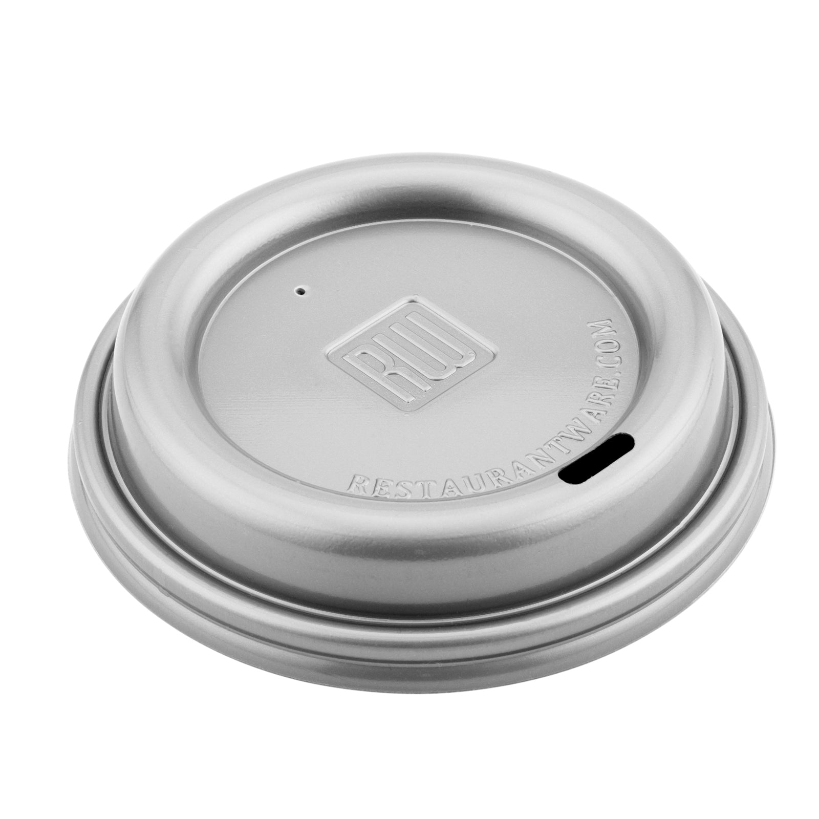 Gray Plastic Coffee Cup Lid - Fits 8, 12, 16 and 20 oz - 500 count box