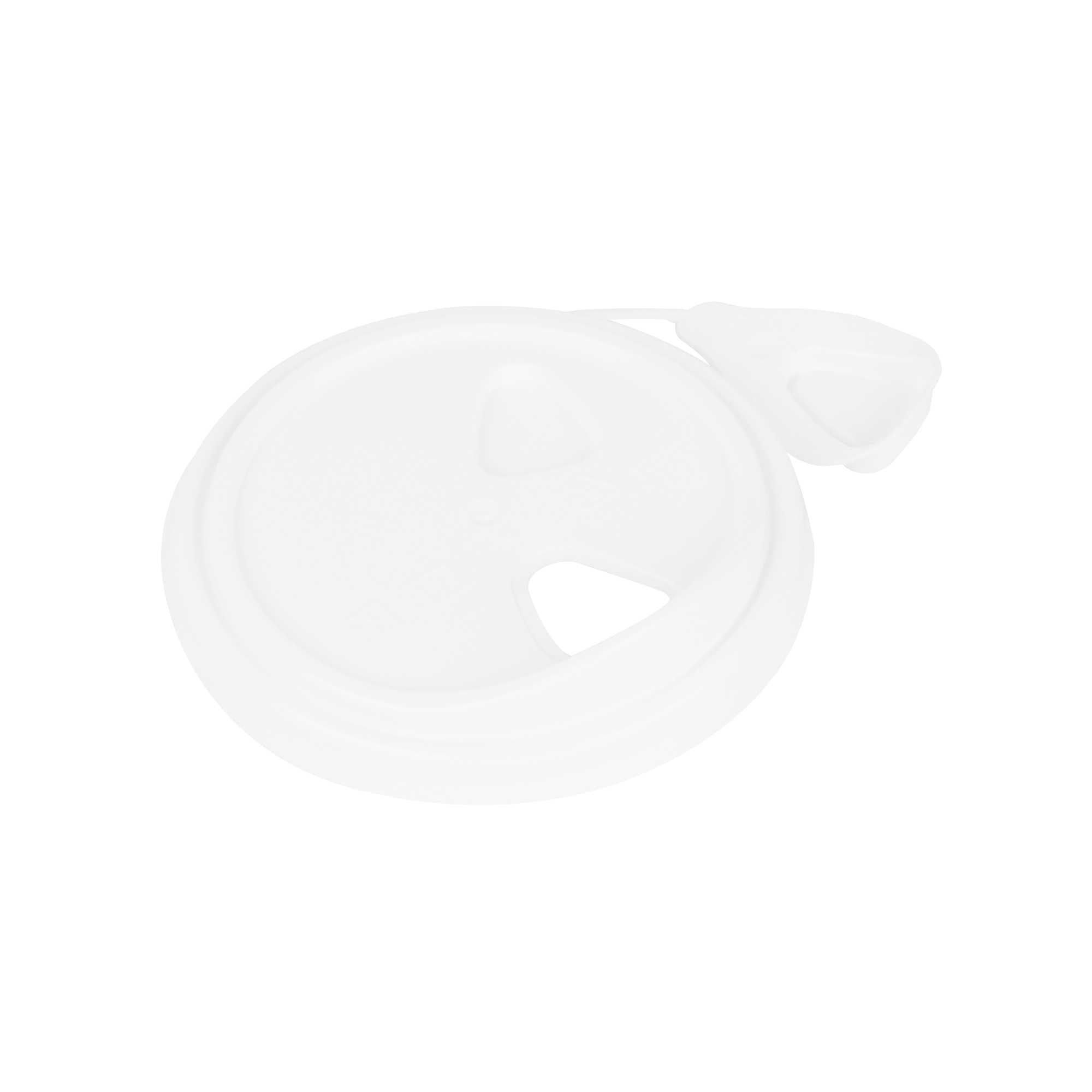 White Plastic Pop Lock Coffee Cup Lid - Fits 8, 12, 16 and 20 oz - 100 count box