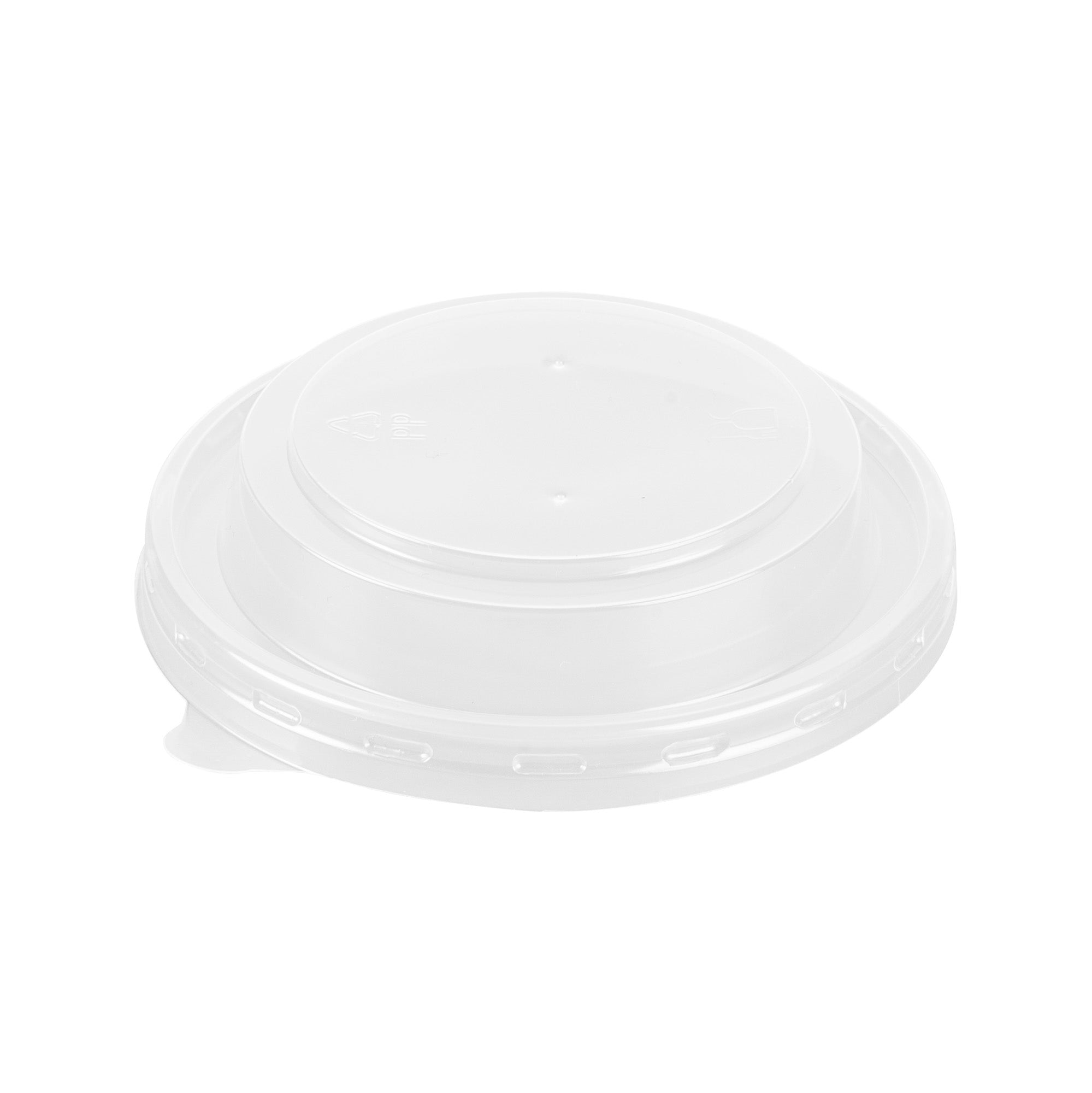 Round Clear Plastic Soup Container Lid - Fits 12 / 18 oz - 200 count box