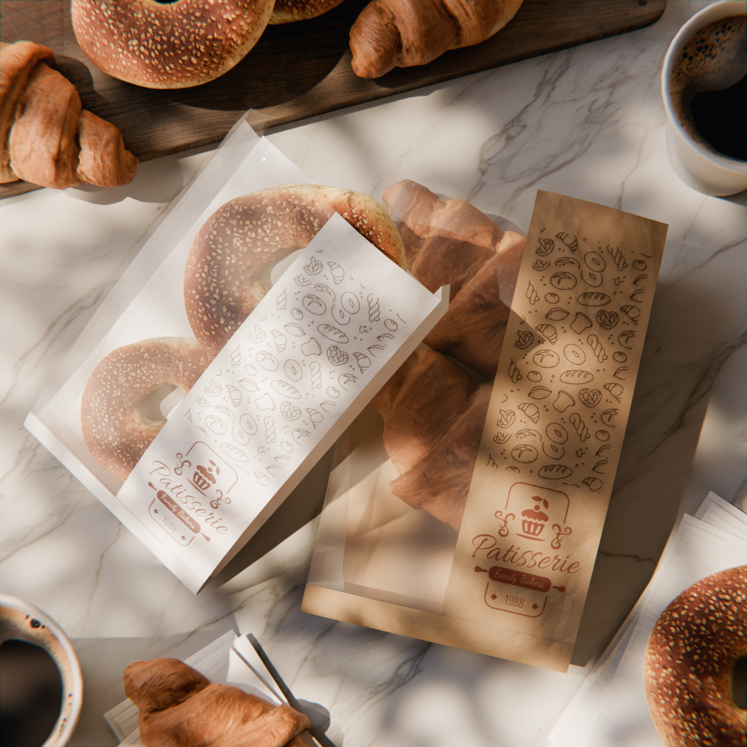 Custom Bread Bag - with Side Window
