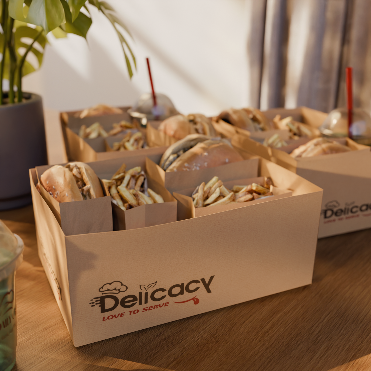 Custom Sandwich / Burger Open Tray