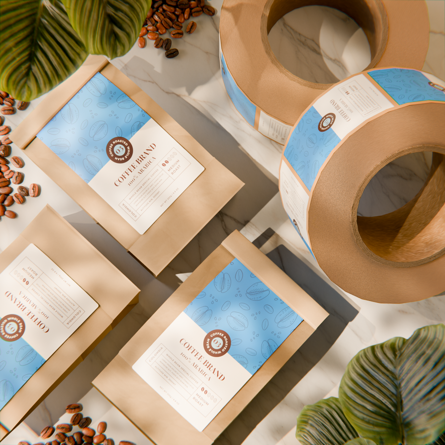 Custom Coffee Bag Labels