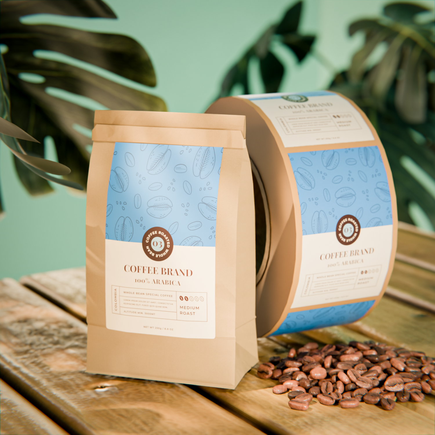 Custom Coffee Bag Labels