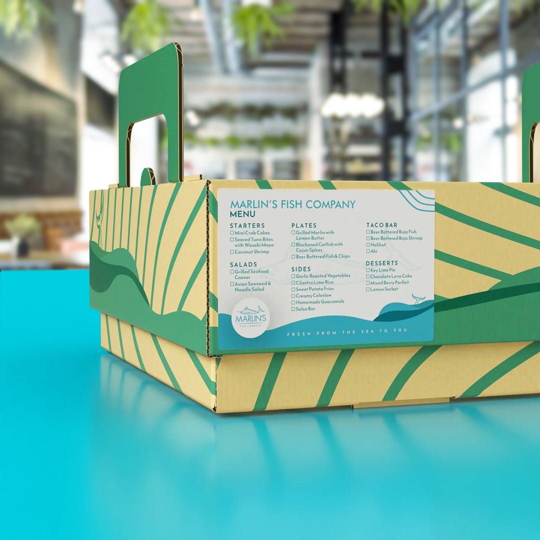 Custom Catering Box Labels - Customizable