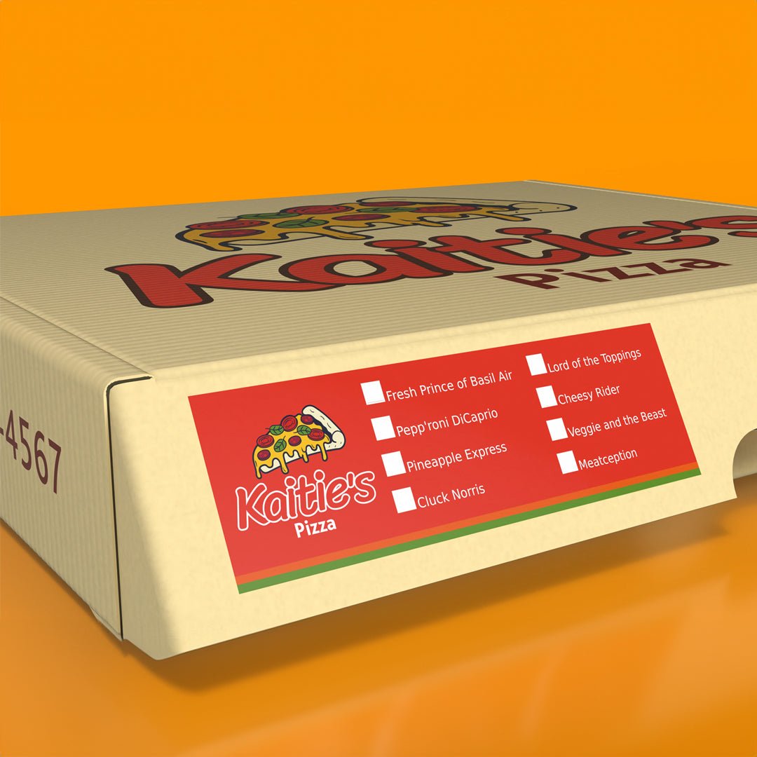 Custom Catering Box Labels - Customizable