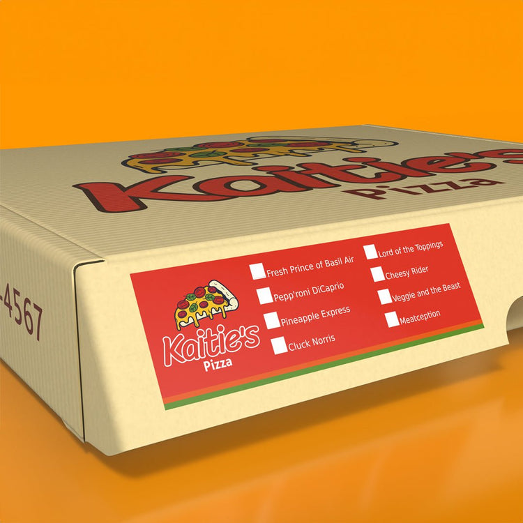 Custom Catering Box Labels - Customizable