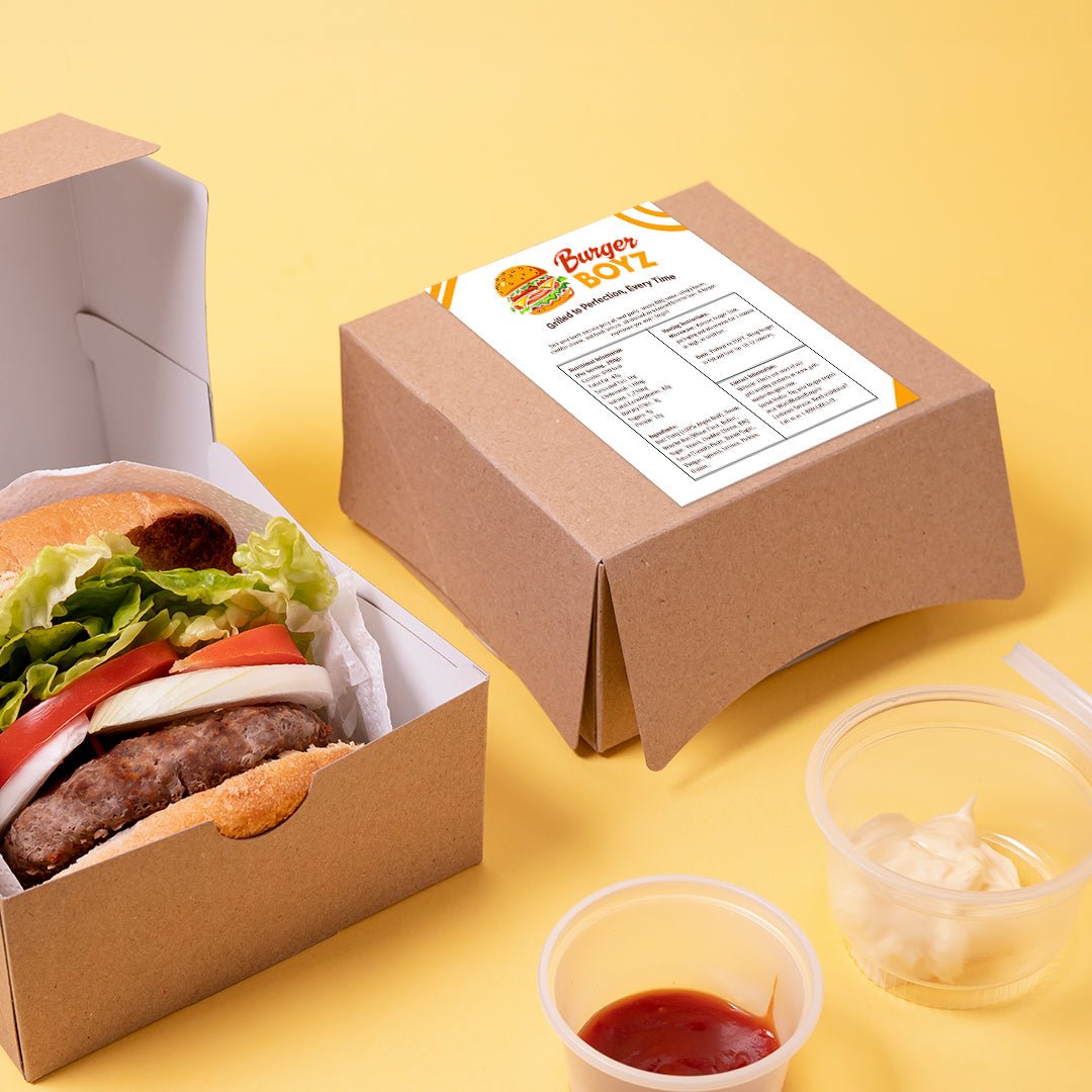 Custom Catering Box Labels - Customizable