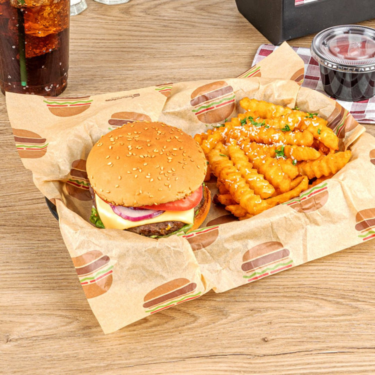 Custom Food Basket Liner | Personalized Packaging | Customizable | Customizable