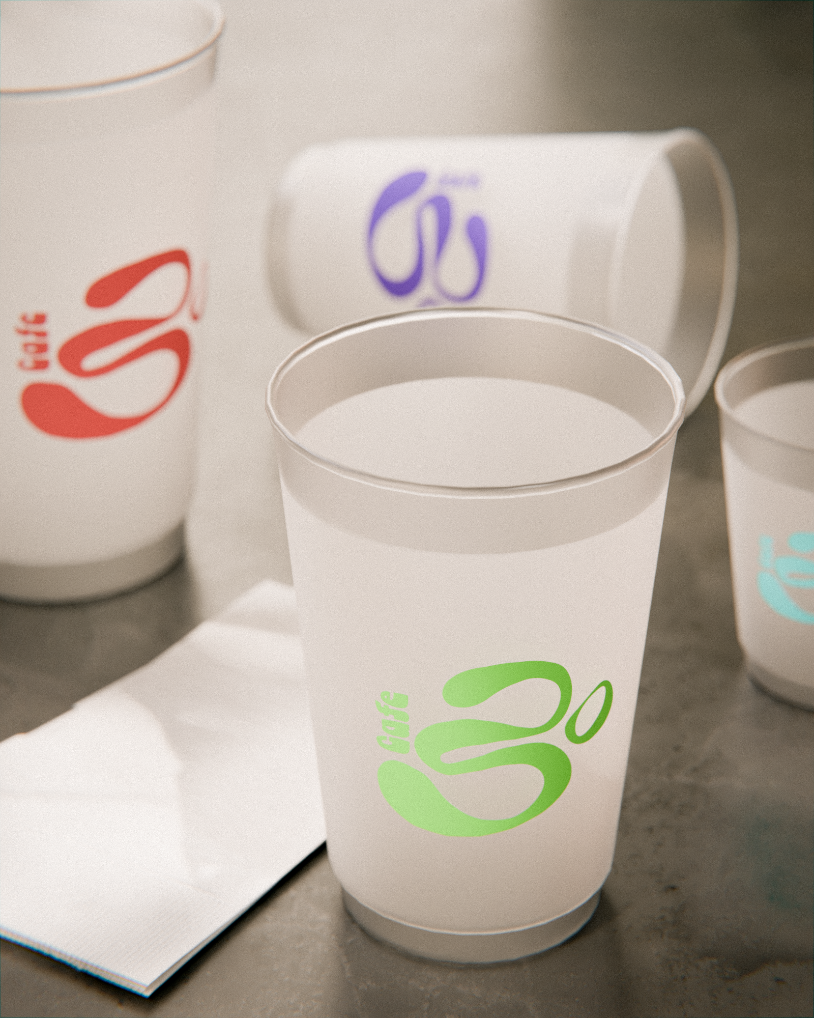 Custom Frosted Plastic Cups