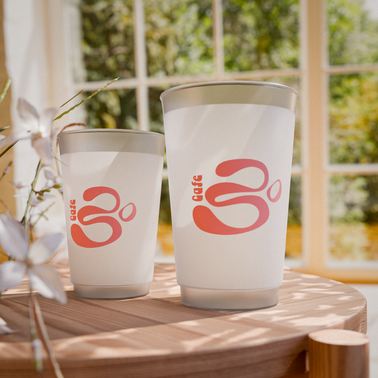 Custom Frosted Plastic Cups