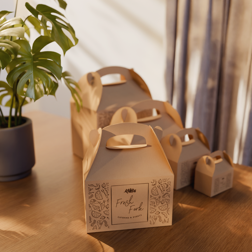 Custom Gable Box / Lunch Box - Greaseproof