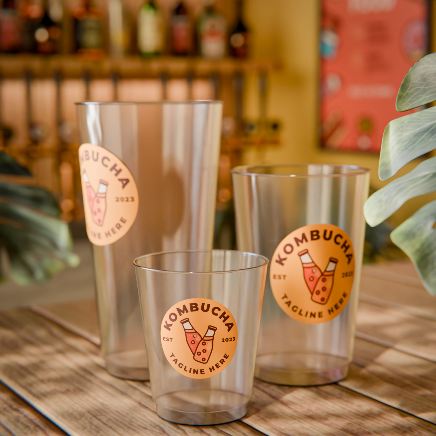 Custom Clear Hard Plastic Cups