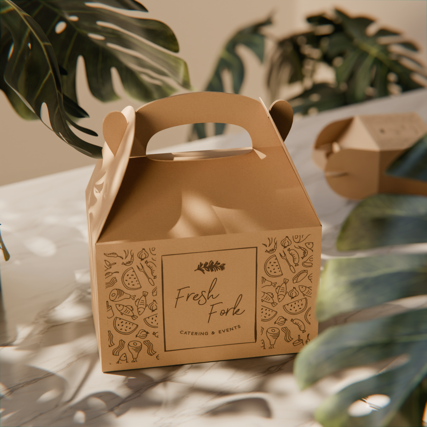 Custom Gable Box / Lunch Box - Greaseproof