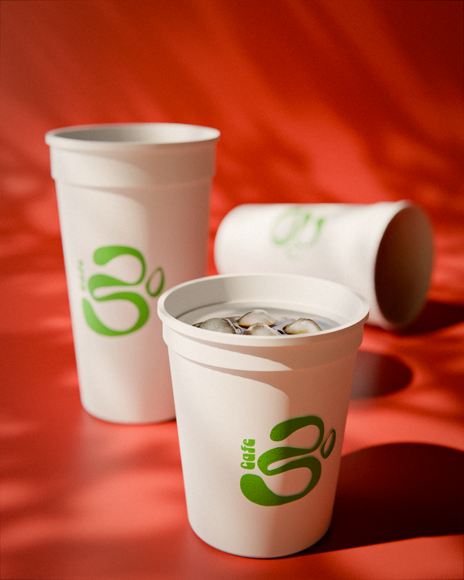 Custom White Stadium Cups