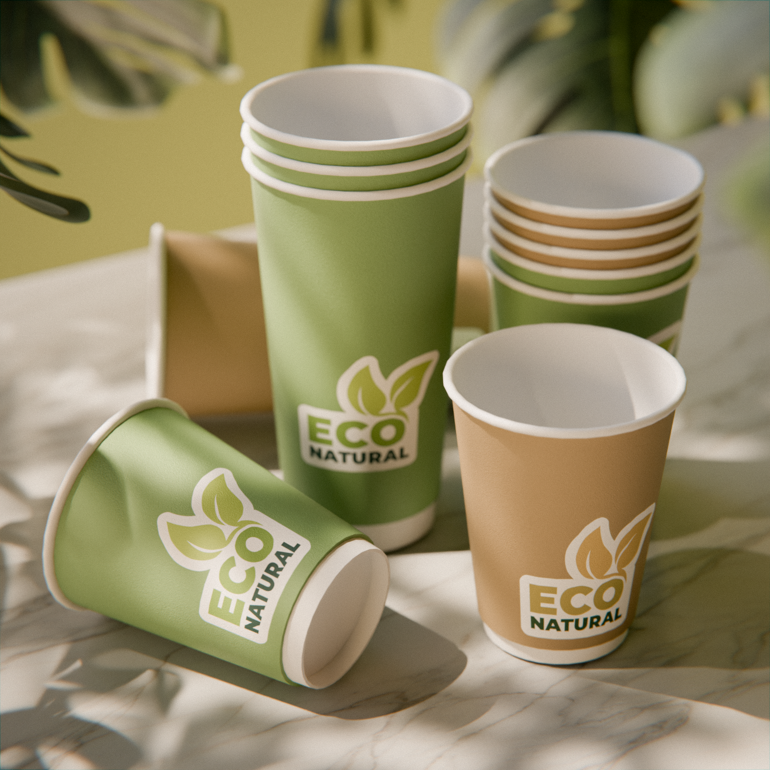 Custom Double Wall Compostable Cups